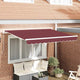 Vidaxl vervangend zonneschermdoek voor 3,5x2 m bordeaux rood polyester