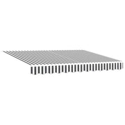 Vidaxl vervangingsdoek voor zonnescherm antraciet en wit 280 x 195 cm - afbeelding 2