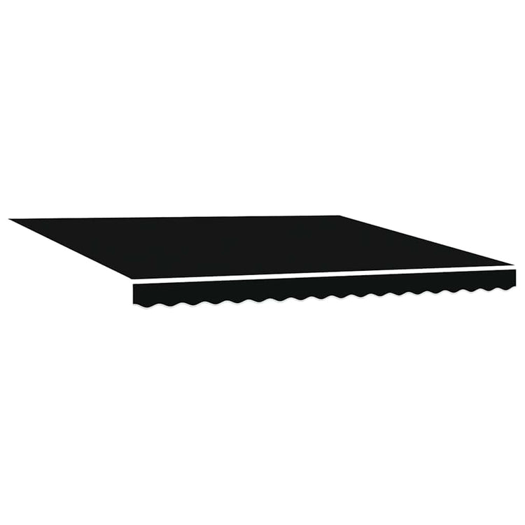 Vidaxl vervangingsdoek voor zonnescherm zwart 380 x 345 cm polyester
