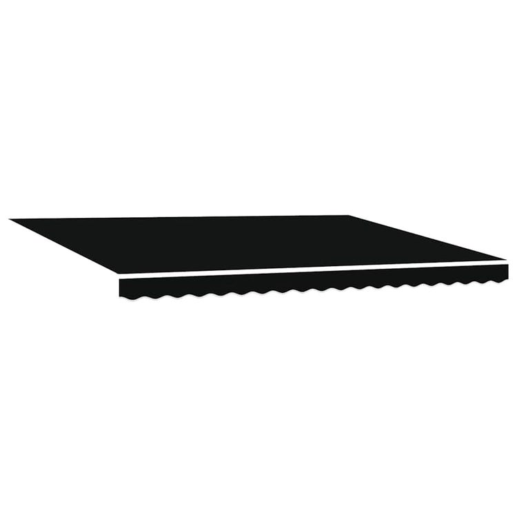 Vidaxl vervangingsdoek voor zonnescherm zwart 430 x 295 cm polyester