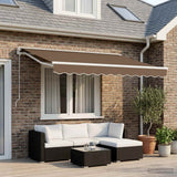 Vidaxl vervangend zonneschermdoek voor 3x2,5 m beige polyester - afbeelding 1