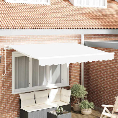 Vidaxl vervangend zonneschermdoek voor 3x2,5 m wit polyester