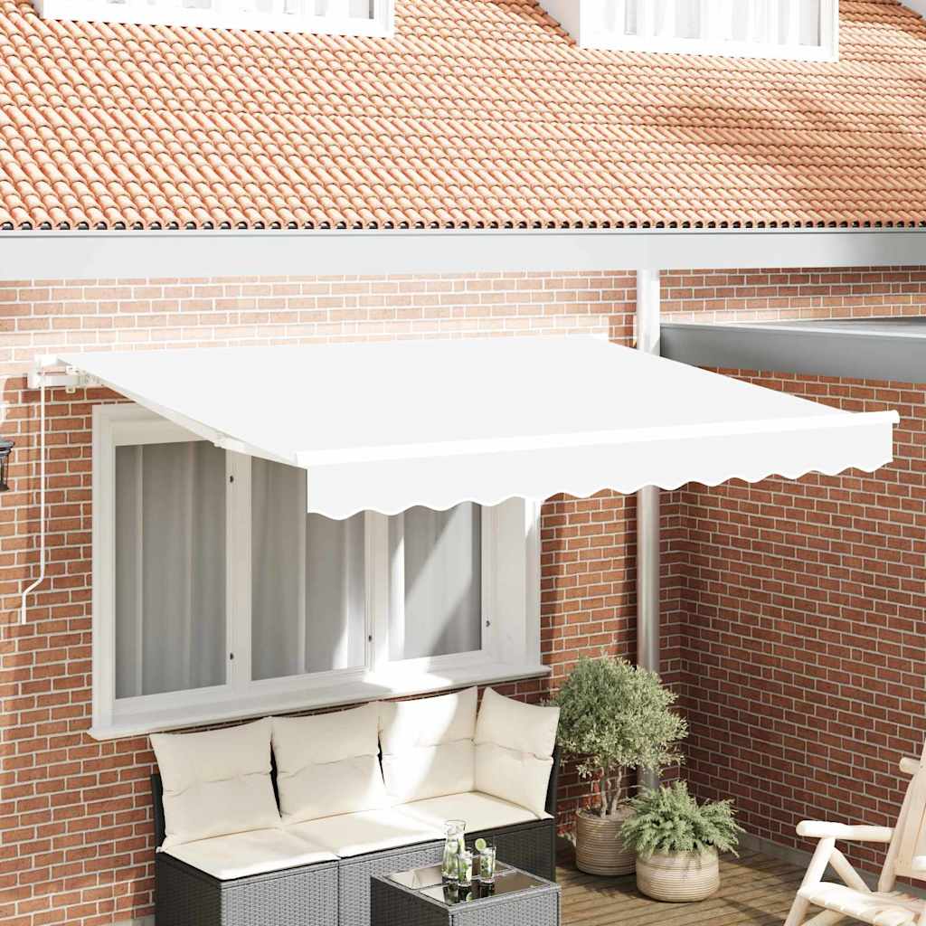 Vidaxl vervangingsdoek voor zonnescherm wit 330 x 245 cm polyester
