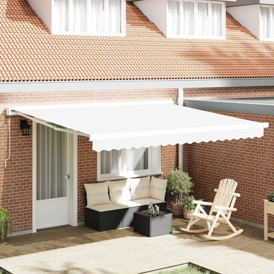 Vidaxl vervangend zonneschermdoek voor 4x3 m wit polyester