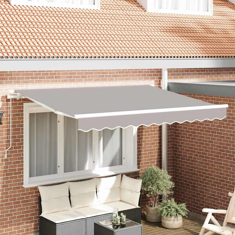 Vidaxl vervangingsdoek voor zonnescherm lichtgrijs 330 x 245 cm