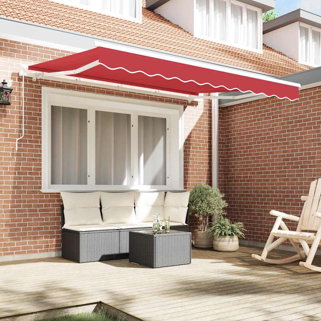 Vidaxl vervangingsdoek voor zonnescherm rood 330 x 245 cm polyester