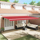 Vidaxl vervangingsdoek voor zonnescherm rood 580 x 295 cm polyester