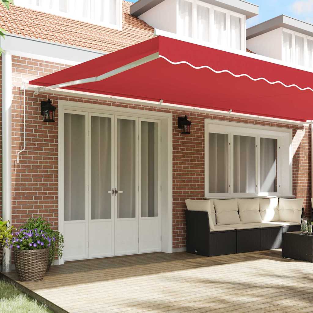 Vidaxl vervangingsdoek voor zonnescherm rood 580 x 345 cm polyester