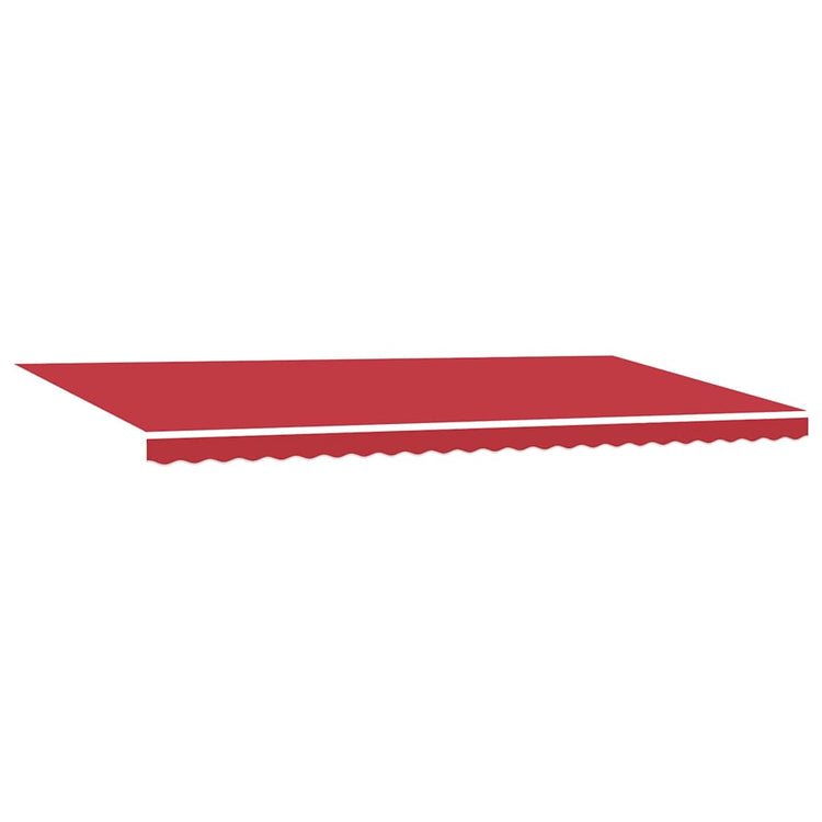 Vidaxl vervangingsdoek voor zonnescherm rood 580 x 345 cm polyester