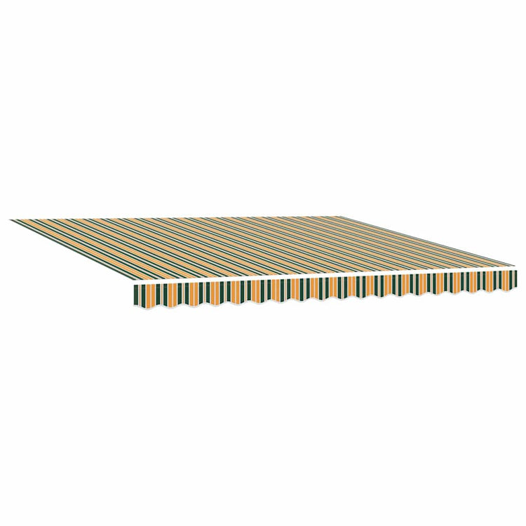 Vidaxl vervangingsdoek voor zonnescherm groen en geel 380 x 295 cm
