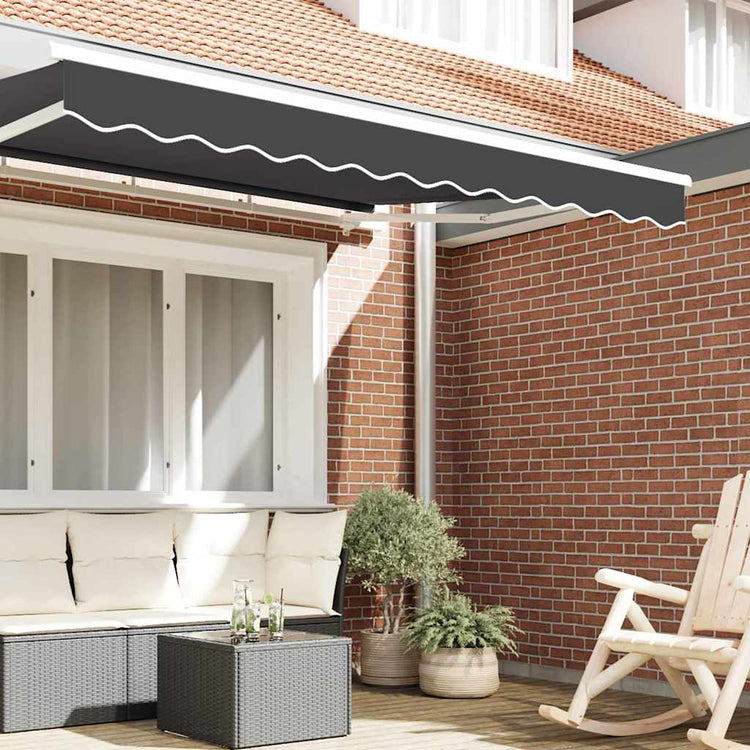 Vidaxl vervangende volant voor 2,5 m antraciet polyester