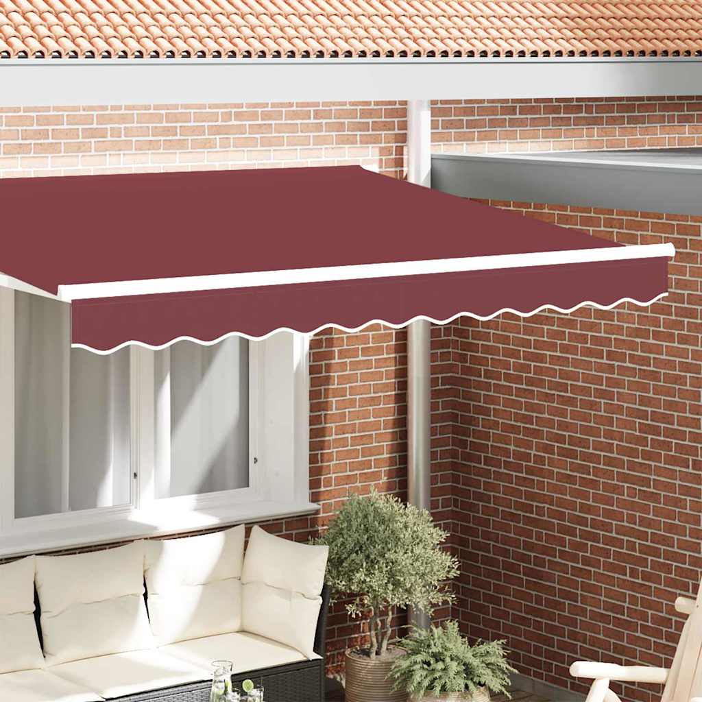 Vidaxl vervangende volant voor 2,5 m bordeaux rood polyester