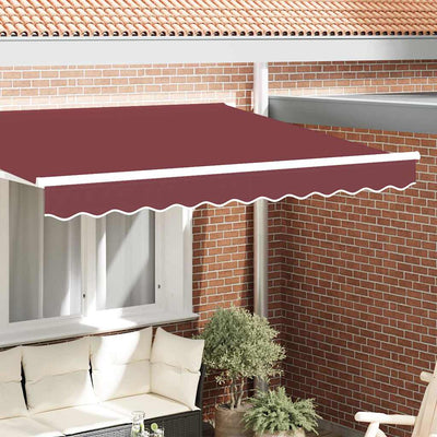 Vidaxl vervangende volant voor 2,5 m bordeaux rood polyester