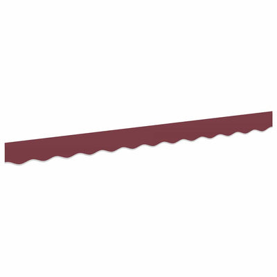 Vidaxl vervangende volant voor 2,5 m bordeaux rood polyester
