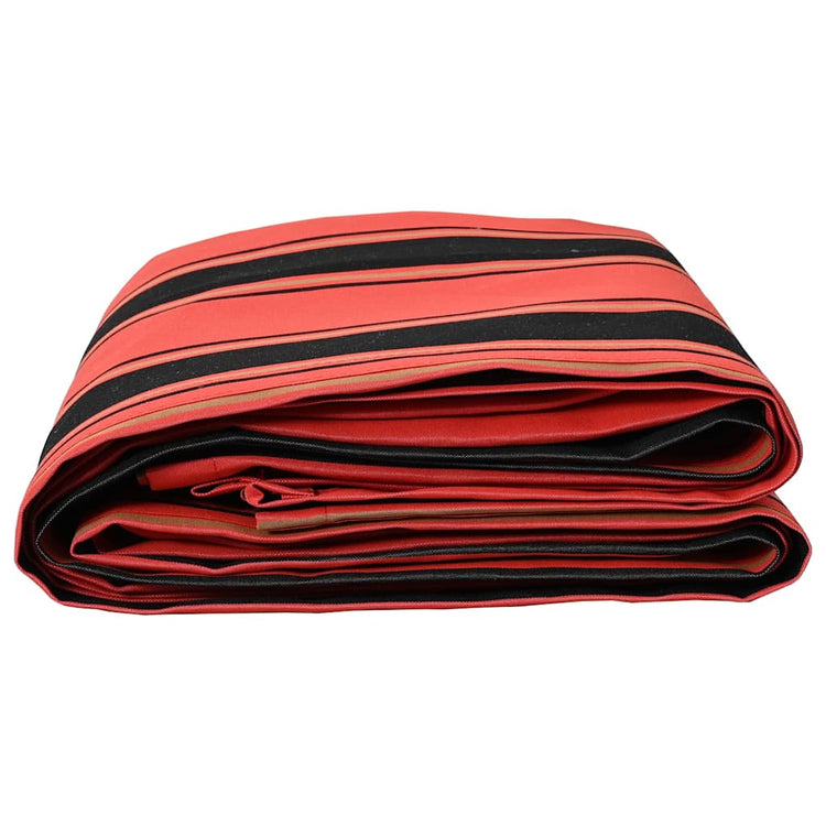 Vidaxl vervangingsdoek voor zonnescherm oranje en zwart 1000 x 160 cm