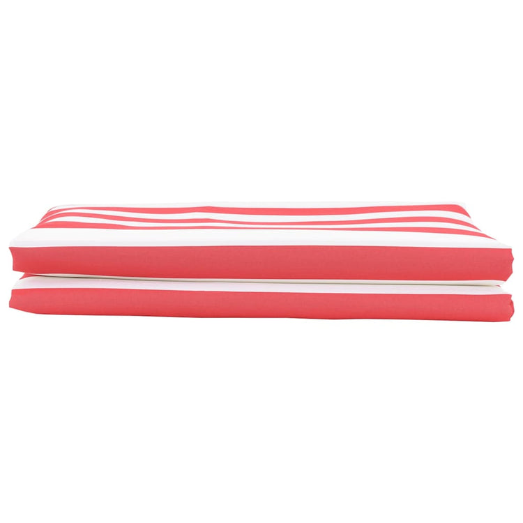 Vidaxl zonnescherm vervangingen rood en wit 1000 x 160 cm