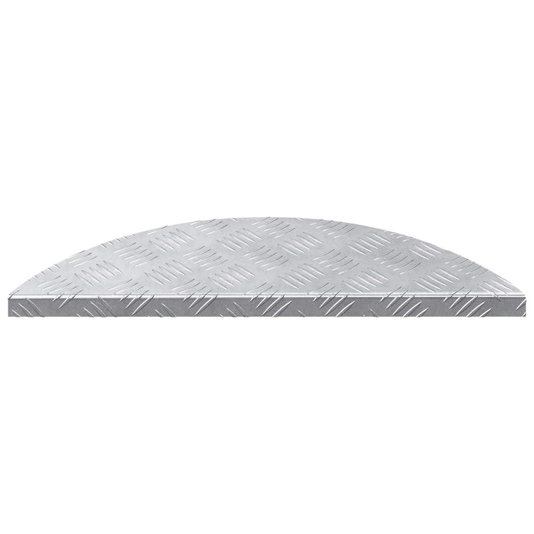 Vidaxl trapmatten 5 st 60 x 18 x 2,5 cm zilver aluminium