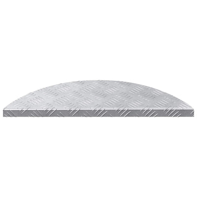Vidaxl trapmatten 10 st 60 x 18 x 2,5 cm zilver aluminium