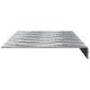 Vidaxl trap tread rechthoekig 5 pcs zilver 60 x 18 cm aluminium