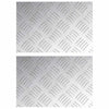 Vidaxl trap tread rechthoekig 2 pcs zilver 30 x 20 cm aluminium