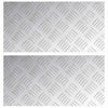 Vidaxl trap tread rechthoekig 2 pcs zilver 40 x 20 cm aluminium