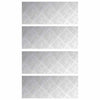Vidaxl trap tread rechthoekig 4 pcs zilver 50 x 20 cm aluminium