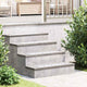 Vidaxl trapmatten 4 st 60 x 20 cm zilver aluminium rechthoekig