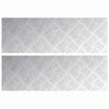 Vidaxl trap tread rechthoekig 2 pcs zilver 60 x 20 cm aluminium