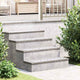 Vidaxl trapmatten 4 st 70 x 20 cm zilver aluminium rechthoekig