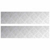 Vidaxl trap tread rechthoekig 2 pcs zilver 80 x 20 cm aluminium