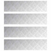 Vidaxl trap tread rechthoekig 4 pcs zilver 80 x 20 cm aluminium