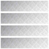 Vidaxl trap tread rechthoekig 4 pcs zilver 90 x 20 cm aluminium