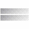 Vidaxl trap tread rechthoekig 2 pcs zilver 100 x 20 cm aluminium
