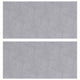 Vidaxl trapmatten 2 st 50 x 25 cm zilver aluminium rechthoekig