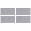 Vidaxl trap tread rechthoekig 4 pcs zilver 50 x 25 cm aluminium