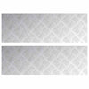Vidaxl trap tread rechthoekig 2 pcs zilver 75 x 25 cm aluminium
