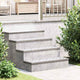 Vidaxl trapmatten 4 st 75 x 25 cm zilver aluminium rechthoekig