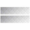 Vidaxl trap tread rechthoekig 2 pcs zilver 100 x 25 cm aluminium