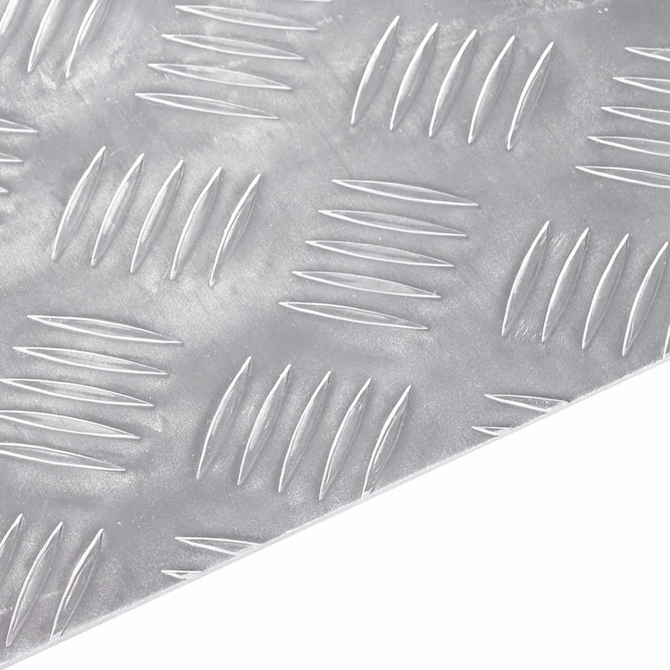Vidaxl trapmatten 4 st 40 x 30 cm zilver aluminium rechthoekig