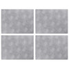 Vidaxl trap tread rechthoekig 4 pcs zilver 40 x 30 cm aluminium