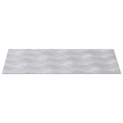 Vidaxl trapmatten 4 st 40 x 30 cm zilver aluminium rechthoekig