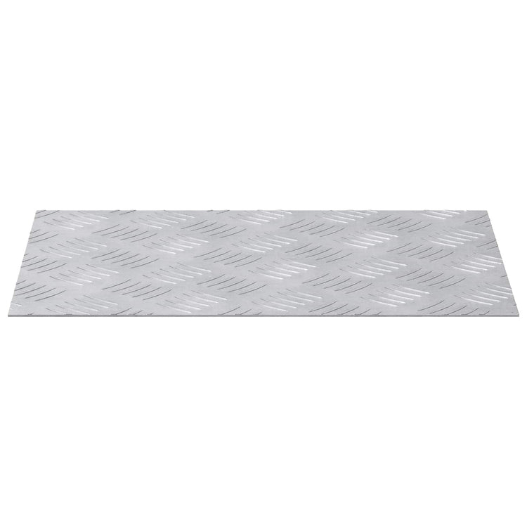 Vidaxl trapmatten 2 st 40 x 30 cm zilver aluminium rechthoekig