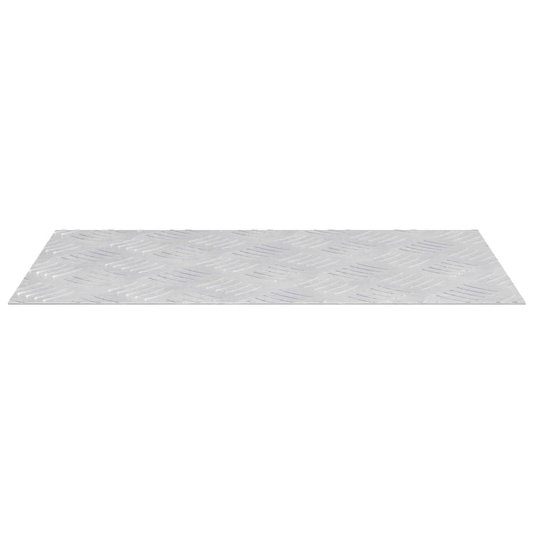 Vidaxl trapmatten 2 st 50 x 30 cm zilver aluminium rechthoekig
