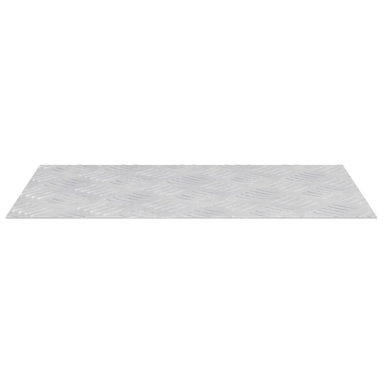 Vidaxl trapmatten 4 st 50 x 30 cm zilver aluminium rechthoekig