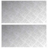 Vidaxl trap tread rechthoekig 2 pcs zilver 60 x 30 cm aluminium