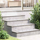 Vidaxl trapmatten 4 st 70 x 30 cm zilver aluminium rechthoekig