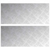 Vidaxl trap tread rechthoekig 2 pcs zilver 70 x 30 cm aluminium