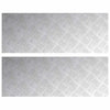 Vidaxl trap tread rechthoekig 2 pcs zilver 80 x 30 cm aluminium