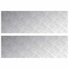 Vidaxl trap tread rechthoekig 2 pcs zilver 90 x 30 cm aluminium