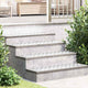 Vidaxl trapmatten 4 st 90 x 30 cm zilver aluminium rechthoekig